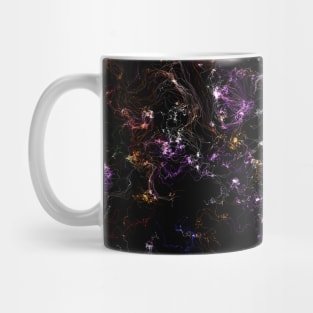 Neon Flames Abstract Mug